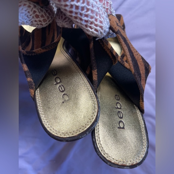 Bebe Platform Stilettos Slip-on Sandals Size 8 - Picture 5 of 16